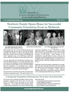 2013 Fall Newsletter