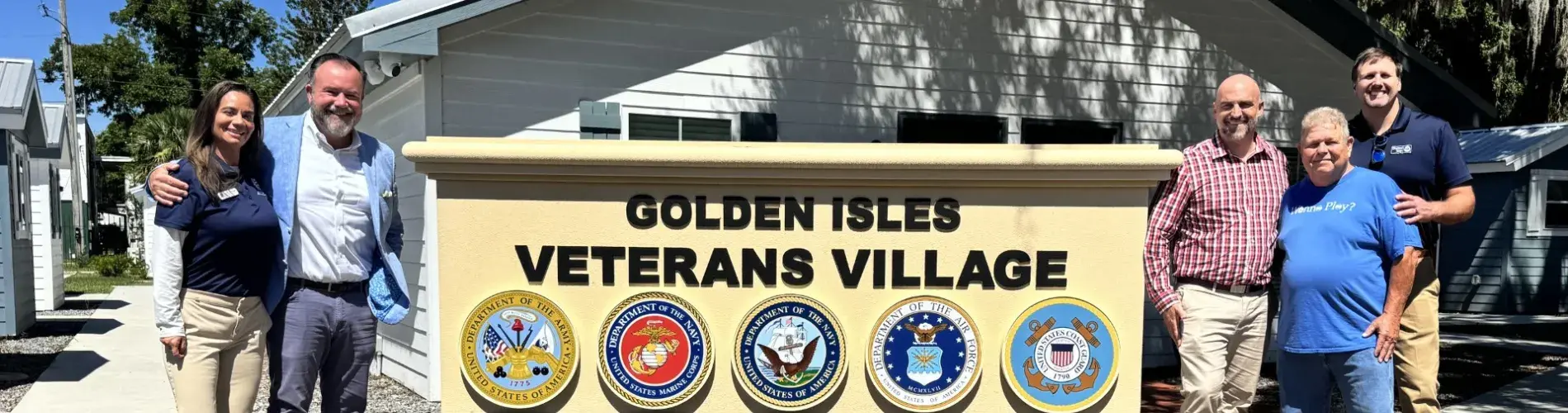 veterans villiage sign