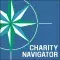 Compass logo with text "Charity Navigator" on blue background.